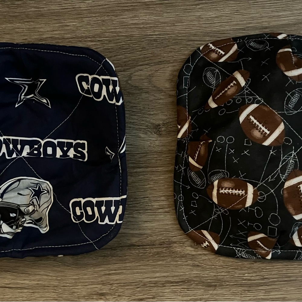 Dallas Cowboys Themed Quilted Bowl Cozy Set of 2